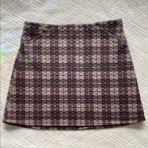 Vera Wang ✨ Princess Vintage Plaid Quilted Skirt size 7